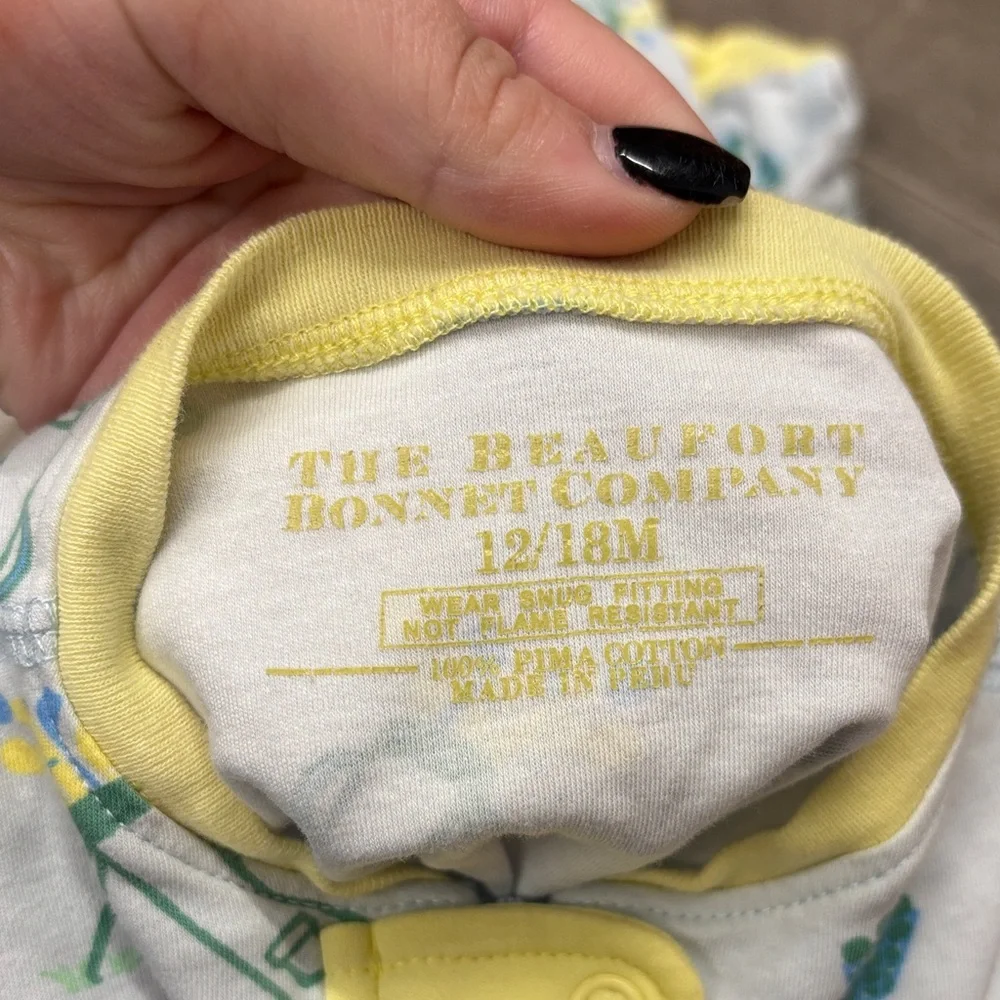 The Beaufort Bonnet Company Boys Knox’s Night Night Golf Sleeper SZ 12/18 months